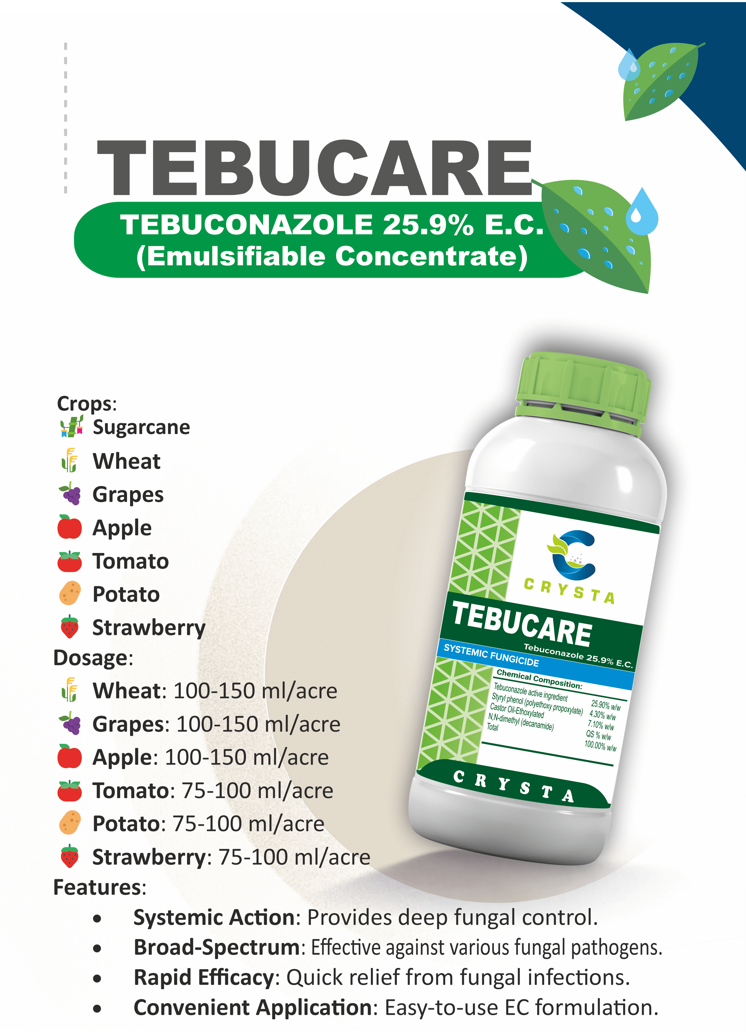 TEBUCARE
(TEBUCONAZOLE 25.9% EC)