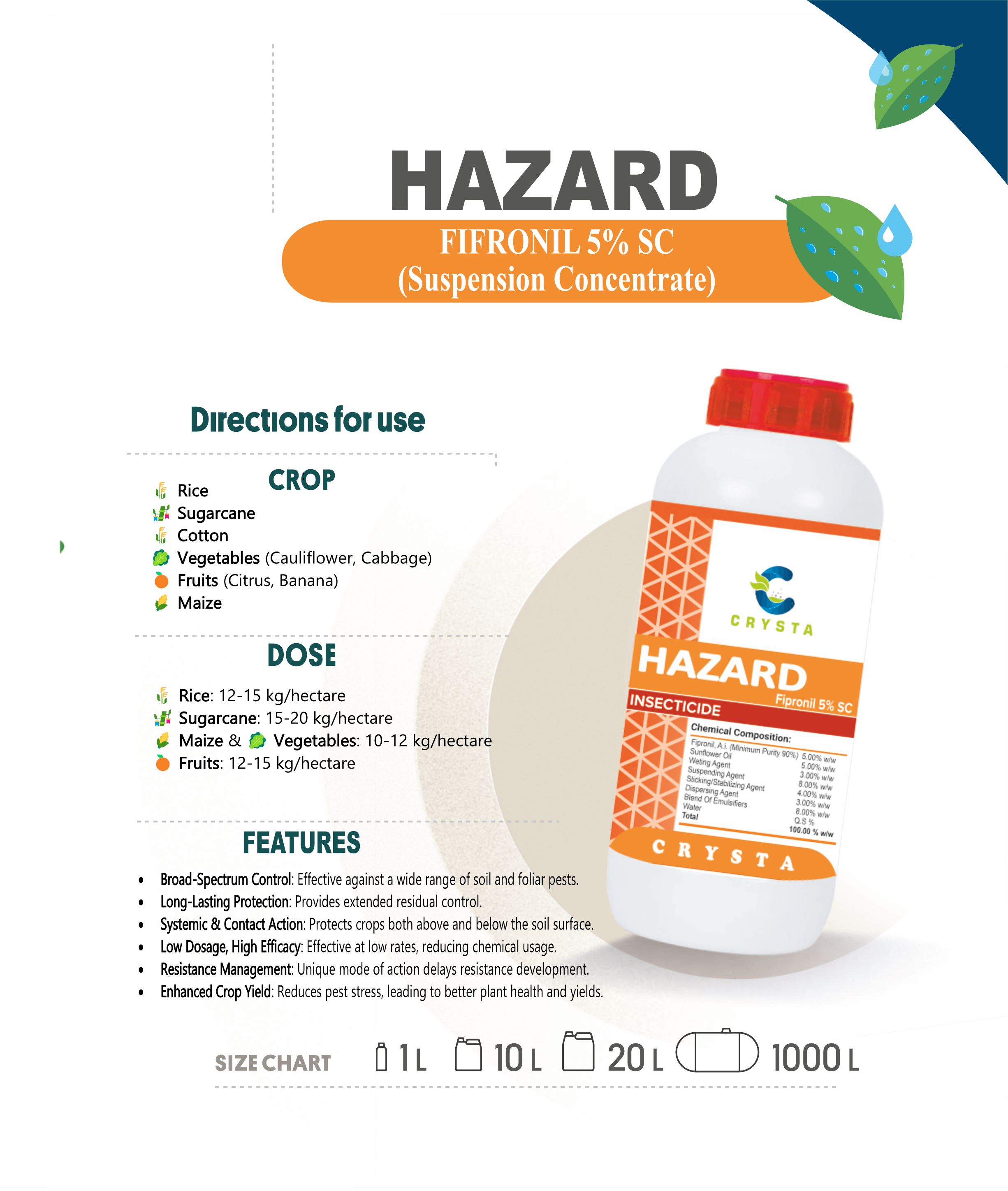 HAZARD - Crysta Insecticide