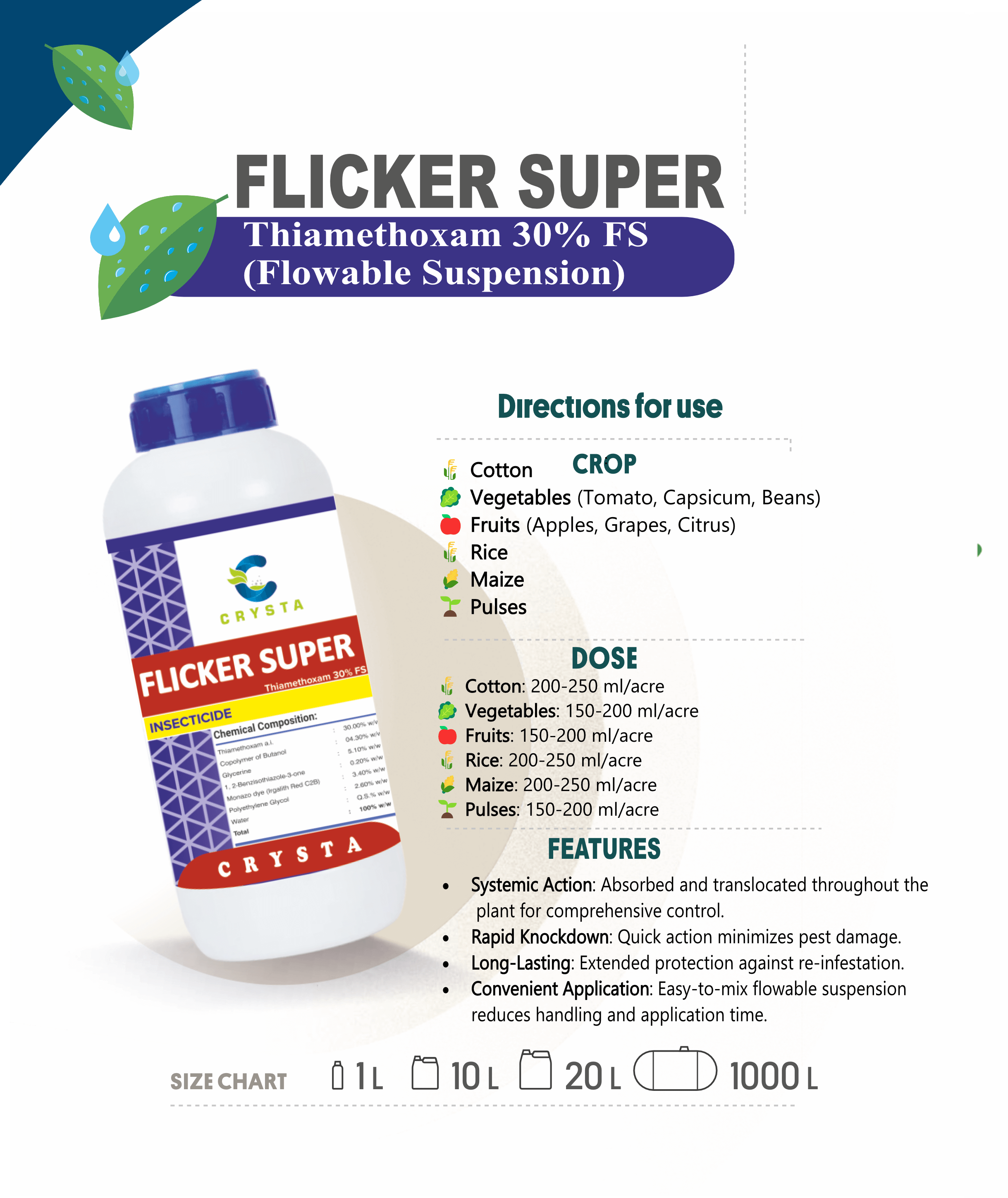 FLICKER SUPER - Crysta Insecticide